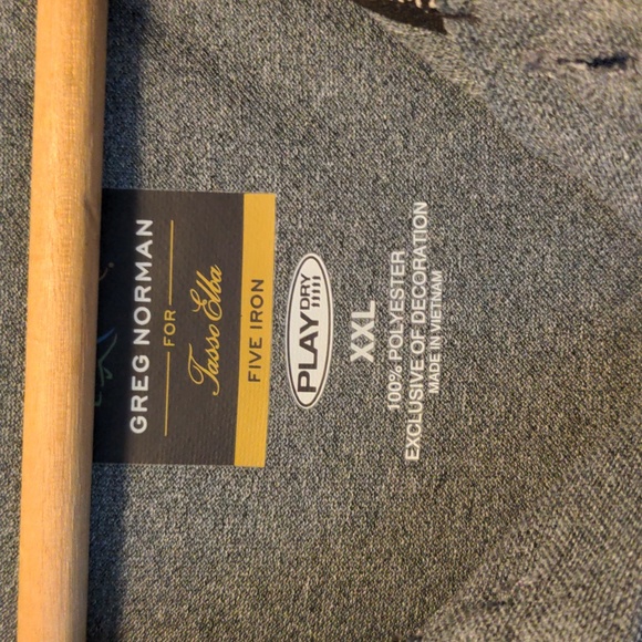 Shark Greg Norman for Tasso Elba Five Iron Men's Size XXL Golf Polo Shirt - Picture 5 of 6